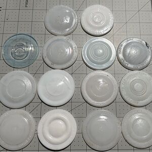 Milk, glass canning jar Lids